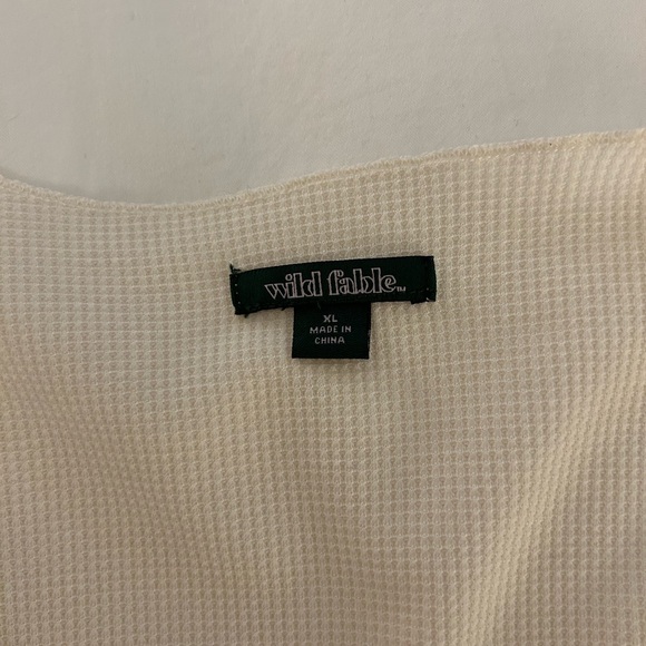 wild fable cream colored crop top - Picture 2 of 2